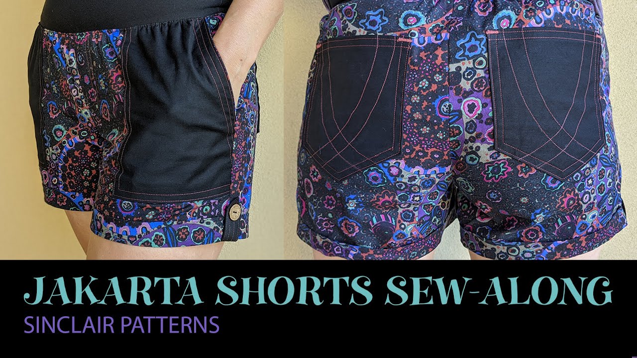 Jakarta shorts for woven fabrics with yoga waistband and pockets