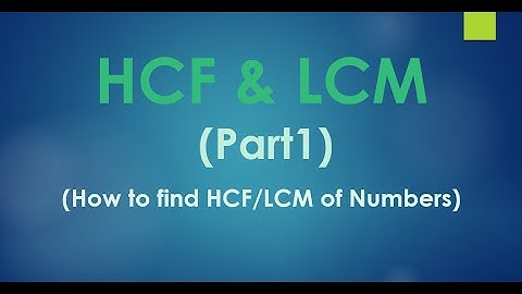 How to find HCF & LCM of Numbers(Part1) #cat  #gmat  #bank