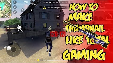 How to make thumbnail like total gaming on android || total gaming ka jaise thumbnail bano android