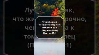 #Притчи 19:1 #Библия #СтихДня
