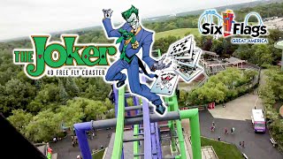 2019 The Joker Roller Coaster On Ride HD POV Six Flags Great America