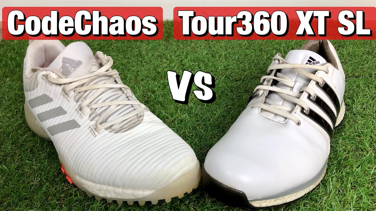 Adidas CodeChaos vs Tour360 XT SL which the best Spikeless Adidas Shoe? - YouTube