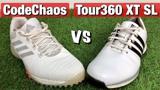 Adidas CodeChaos vs Adidas Tour360 XT SL - which is the best Spikeless Adidas Golf Shoe?