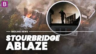 Stourbridge fire - Residents EVACUATED as massive INFERNO engulfs homes