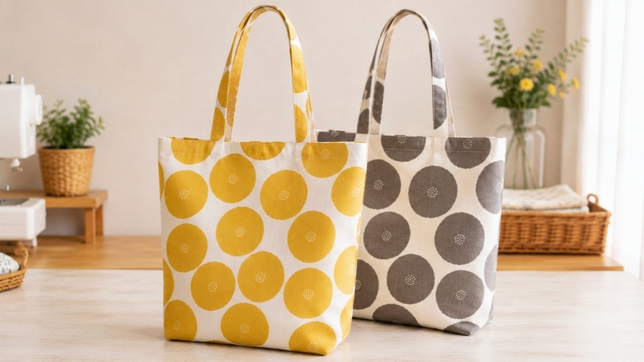10-Minute Sewing Project | Super Easy DIY Tote Bag - YouTube