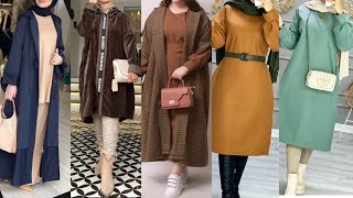 موضةخريف 2023/2024?ألبسةنسائيةالمحجبات شتوية راقية أنيقة modest clothing/hijab style/modest fashion