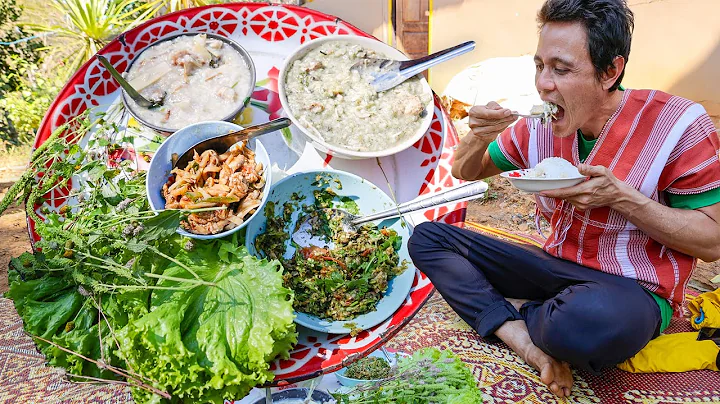 Thailand Hill Tribe Food!! UNIQUE MOUNTAIN FOOD of...