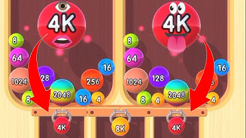 2048 Balls 3D | Noob vs Pro vs Hacker in 2048 Balls game video gameplay ( android, iso ) #2