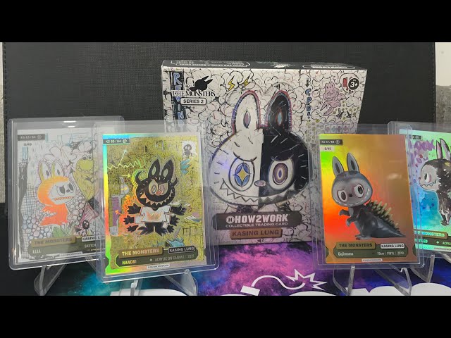 How2Work The Monster Series 2 Collectable Trading Card Case Break