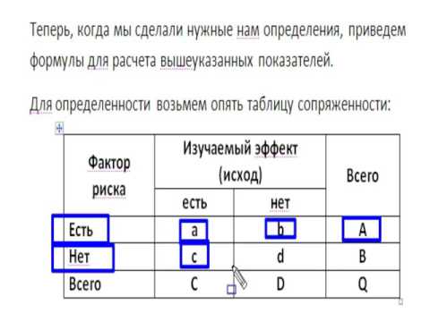 Медицинская информатика - Урок 10: Отношение рисков.