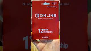 Free 12 months Nintendo switch membership 😃