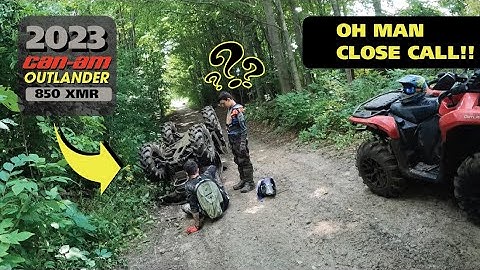 My buddy rolled his NEW 2023 CAN-AM XMR 850 close call.