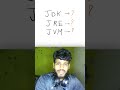 Java is plateform independent. are jdk - jre - jvm all plateform independent?#quiz #java #shorts