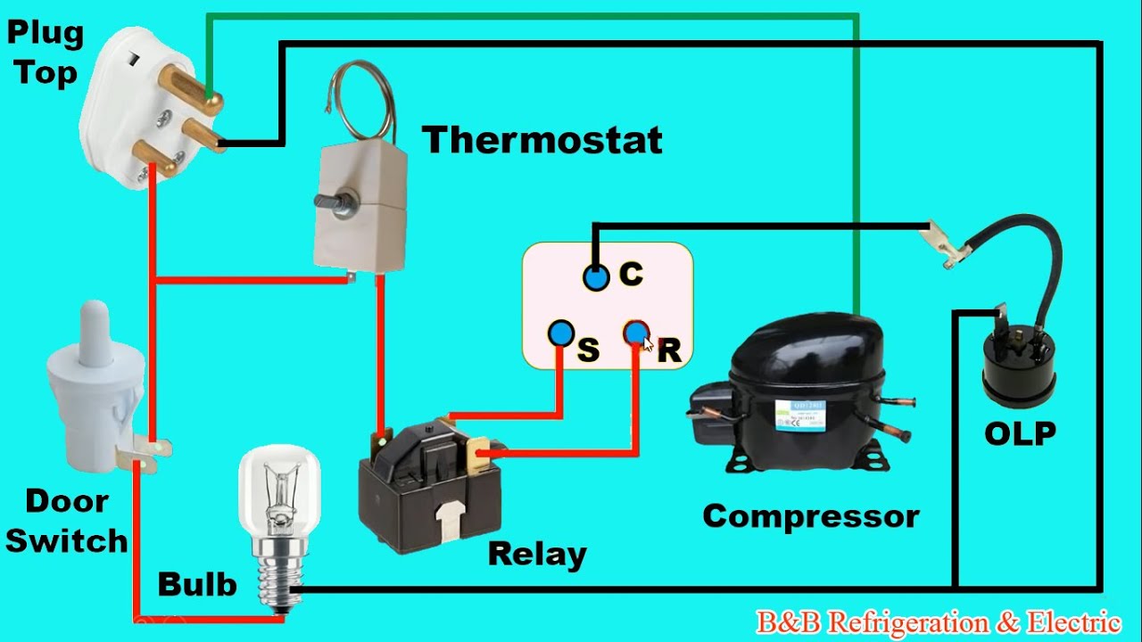 single Door Fridge Wiring Diagram/ ५ मिनेटमै फ्रिजको वायरिङ्ग गर्न