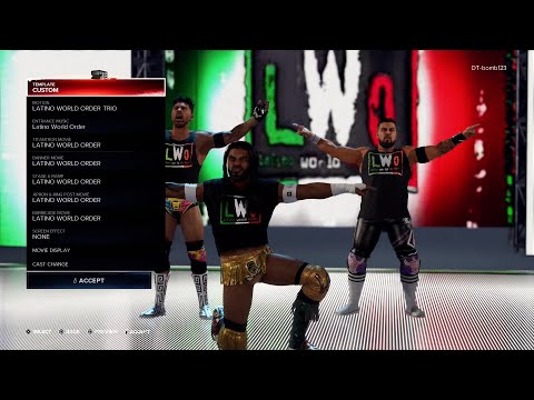 WWE 2K24 All Available Entrances Team Trio Motions List Featuring LWO's Entrance