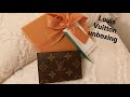 Louis Vuitton envelope business card case (quick unboxing)