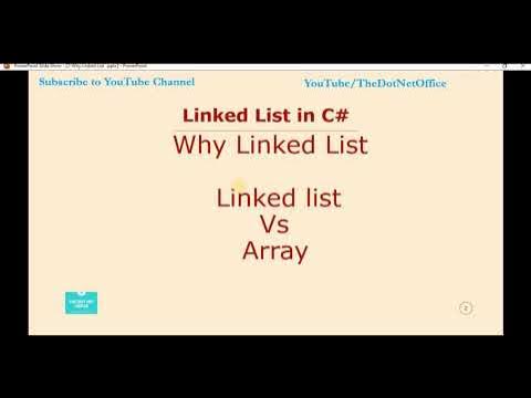 Part 2 - Why LinkedList | Linked list Vs Array | Linked List Tutorials ...