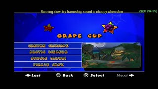 PacMan World Rally (PPSSPP) Circuit Mode: Hard, Grape Cup 🍇🏆