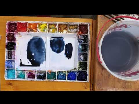Watercolor Paint Consistency - Tea to Butter