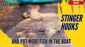 How to make stinger hooks for vertical jigging walleye.