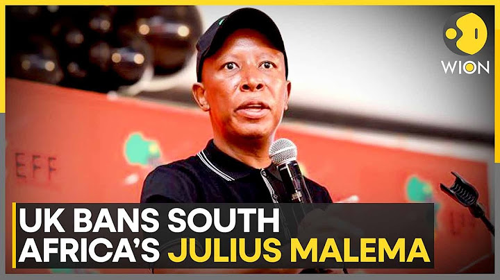 UK Bans South Africa’s Julius Malema Over Hamas Support, Violent Rhetoric | WION