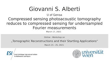 Giovanni Alberti - Compressed sensing photoacoustic tomography