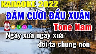 Video thumbnail of "Đám Cưới Đầu Xuân Karaoke Tone Nam Nhạc Sống | Trọng Hiếu"