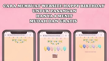 CARA MEMBUAT WEBSITE UCAPAN ULANG TAHUN - SCRIPT HTML SELAMAT ULANG TAHUN