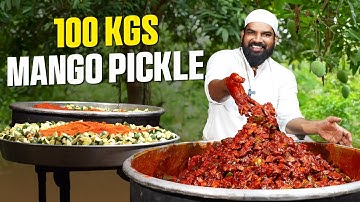 100 KG Mango Pickle Recipe | Traditional Homemade Aam Ka Achar | Nawab