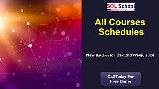 Full New batch Schedules from SQL School I #sql #powerbi #azuredataengineer #sqldba #python #training News