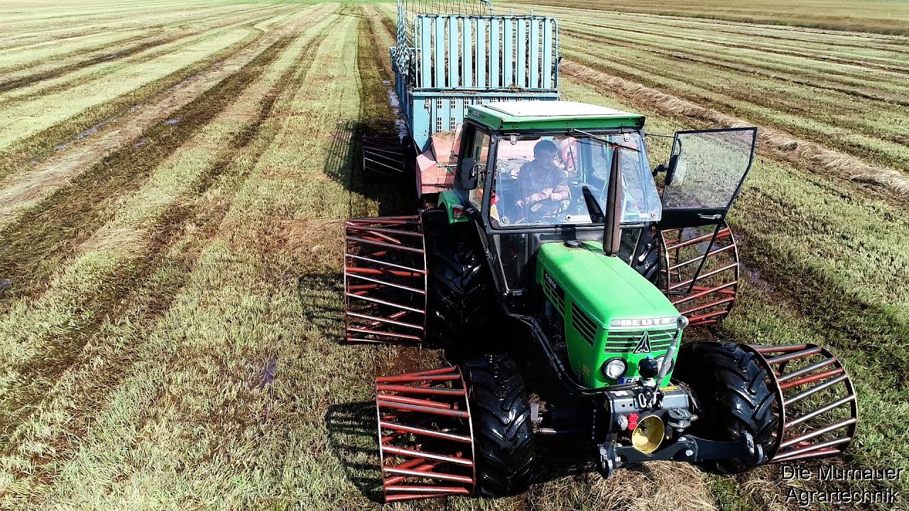 Streuwiesenernte 2020 | Laden | Kammschwader | Gitterräder | BB-Umwelttechnik | Eigenbauten