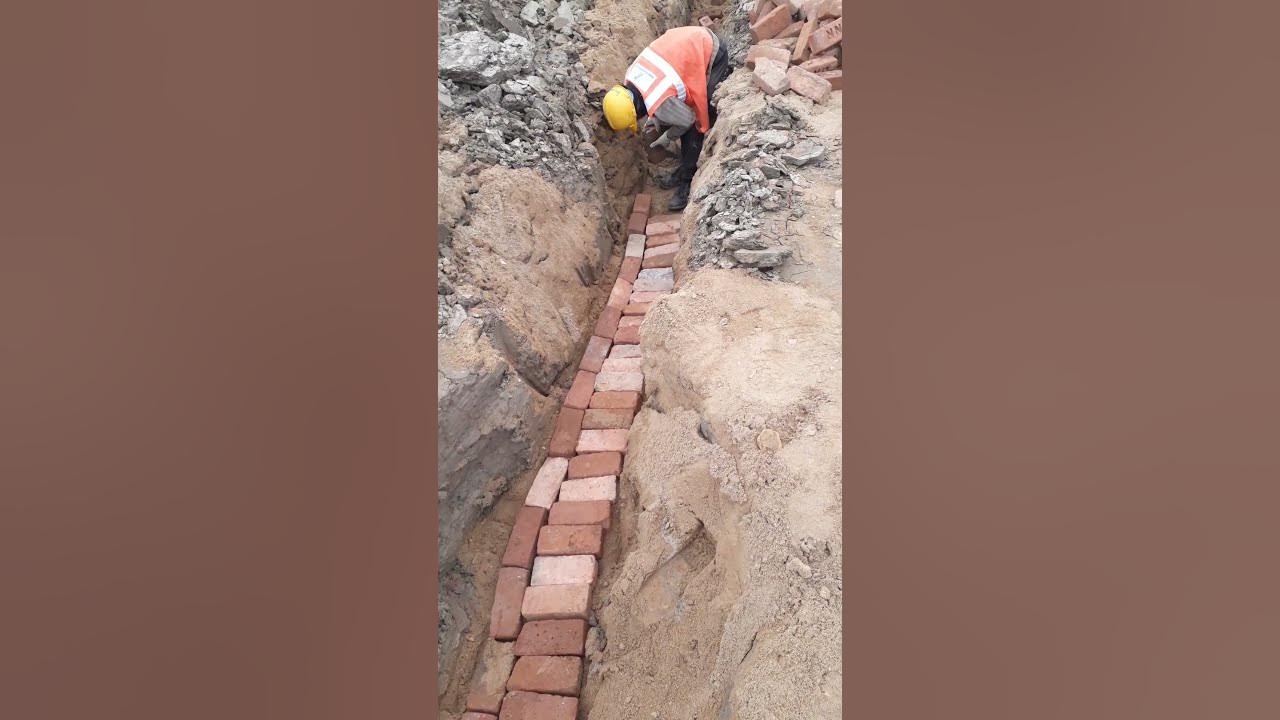 HT trench brick laying section H(1225*300 D*W)1mtr (13/14)brick YouTube