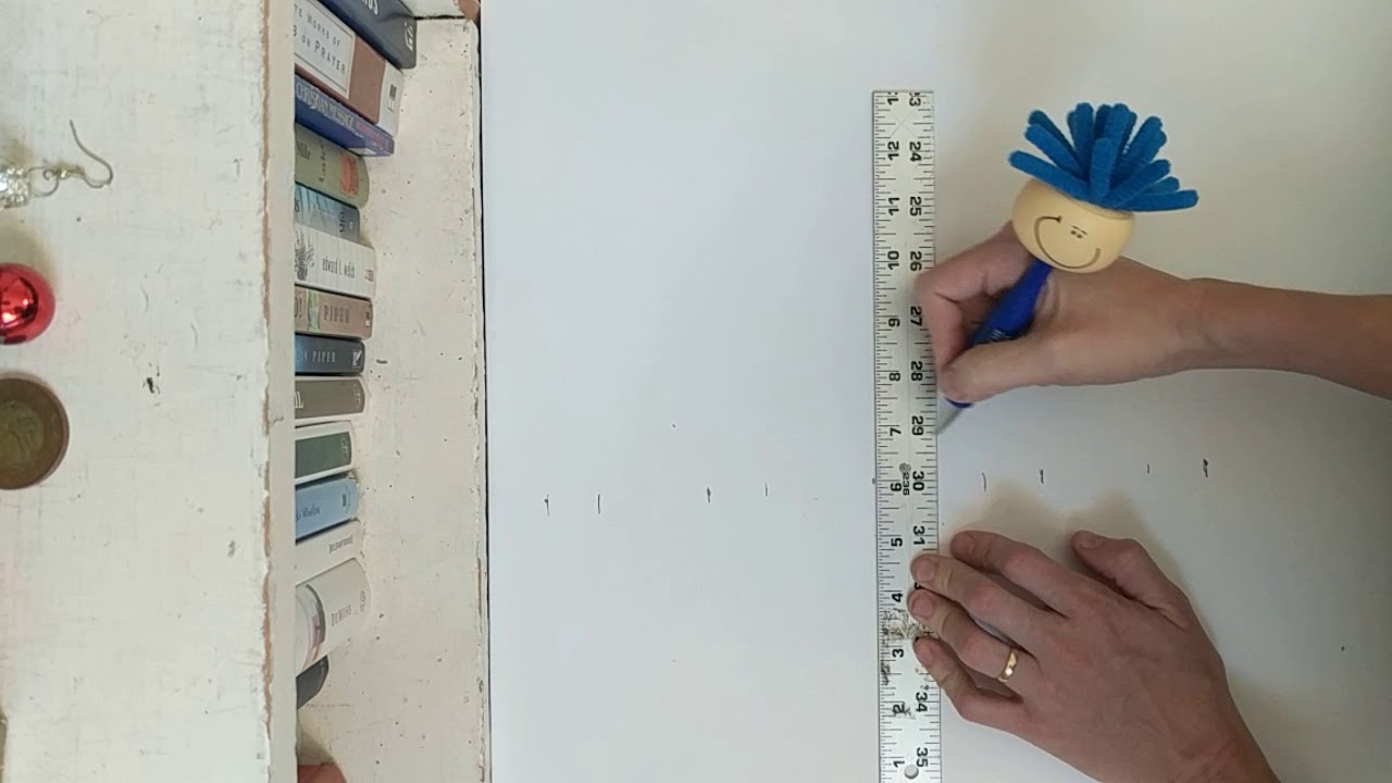 Color Wheel Ruler Using a ruler to measure out color wheel - YouTube