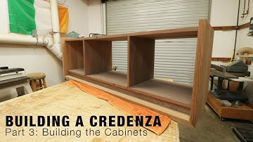 Building the Credenza Cabinets - Modern Credenza Build - Part 3