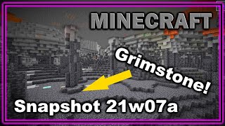 New Grimstone! New Ore Distribution! Cool Aquifer Ponds? Where?! | Minecraft 1.17 Snapshot | 21w07a