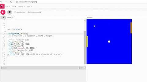 WhiteHat Jr : Demo 2 : CreationOfPaddleAndBall
