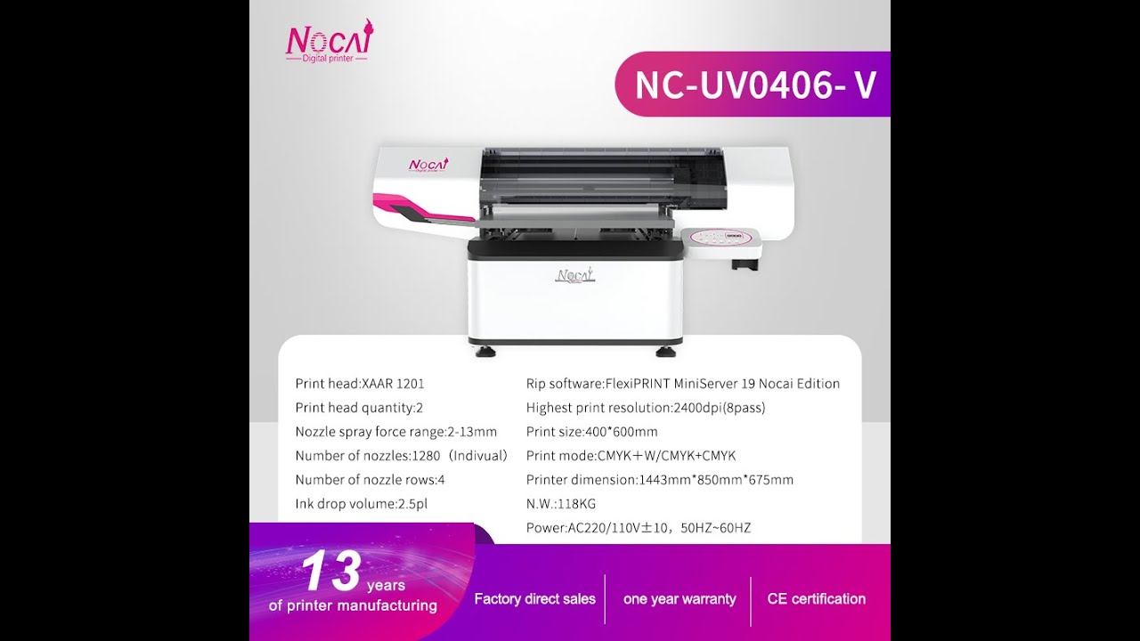 How to setup wiper position of NC-UV0406V a2 uv printer? - YouTube