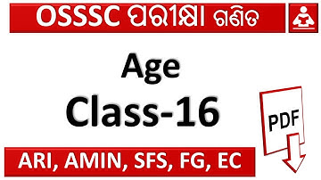 Mathematics Class For Ari, Amin, statistical field surveyor, forest Guard, Excise Constable #OSSSC