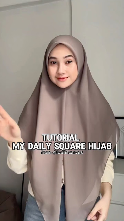 TUTORIAL HIJAB SQUARE HARIANKU 😍 #shorts #tutorial #hijabstyle