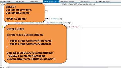 Lesson 10-4: Send SQL code through LINQ