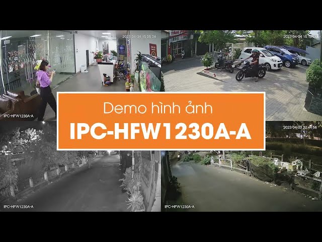 Video Thực tế hình ảnh ngày và đêm Camera IPC-HFW1230A-A | DSS Miền Nam