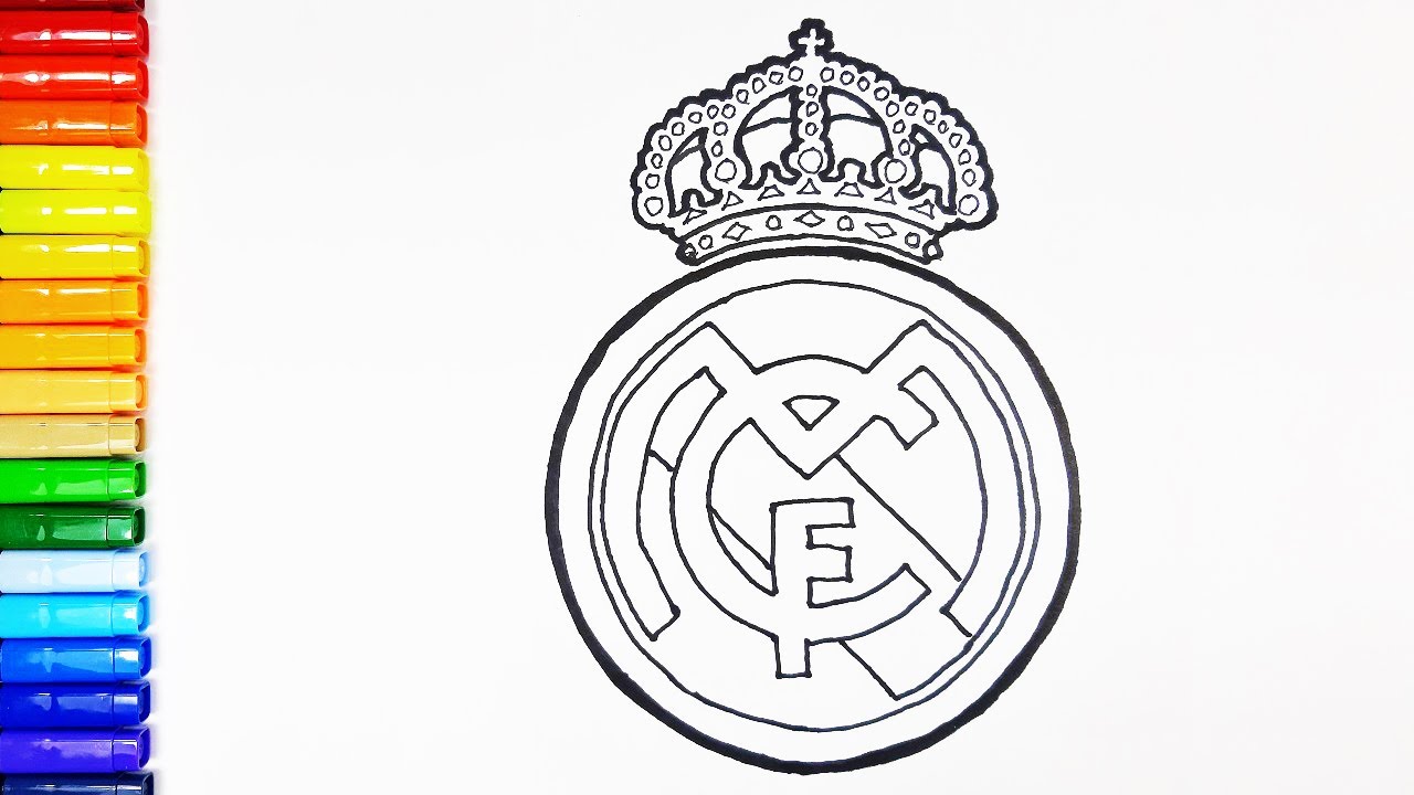 Real Madrid Logo Png Black And White