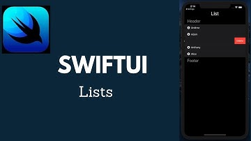 SwiftUI Basics:  Working with Lists