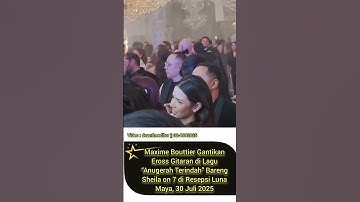 Maxime Bouttieirrbgantujan Eros gitaris Sheila on seven #shorts #hollywood #viralvideo #usa #yt