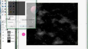 How to create a Space background on Gimp