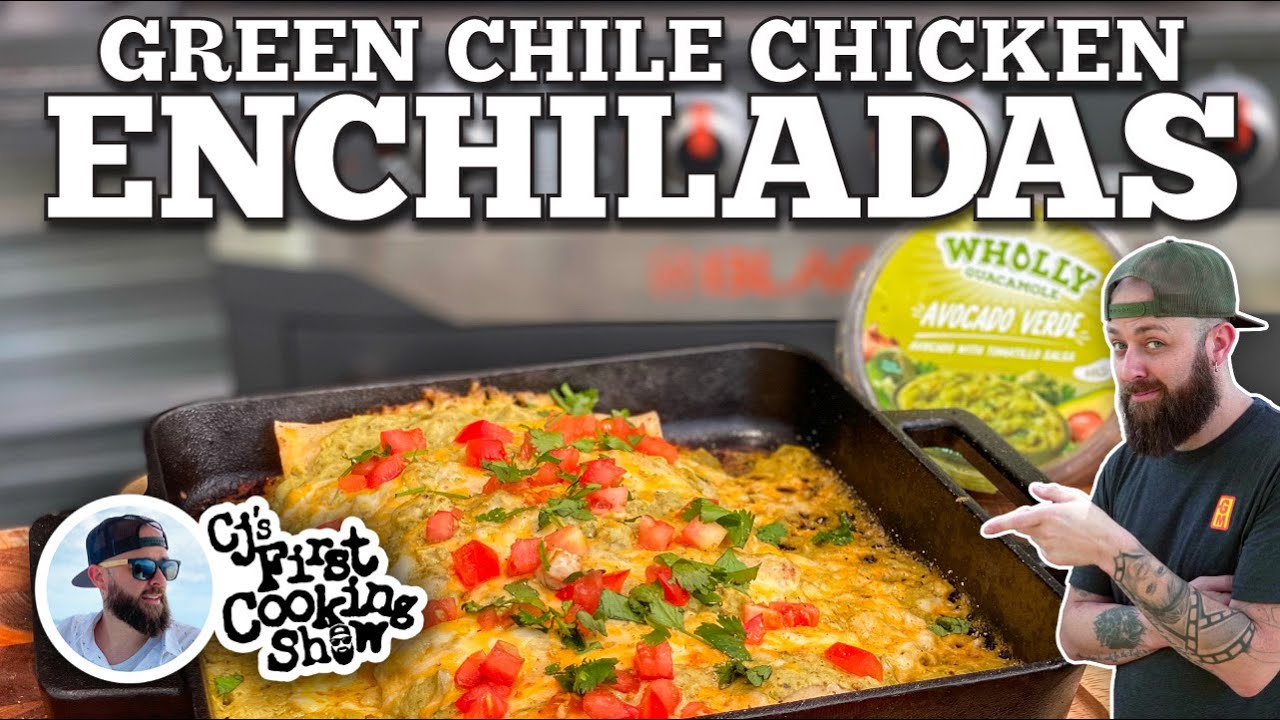 CJ's Green Chile Chicken Enchiladas Blackstone Griddles YouTube