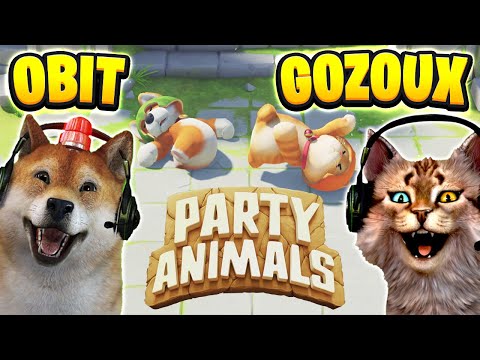 OBIT & GOZOUX BERANTEM !! ANJING KUCING TIDAK AKUR GAME HEWAN LETOY !! 😹 - Party Animals Indonesia