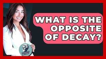 What Is The Opposite Of Decay? - Philosophy Beyond