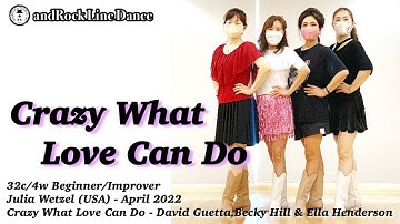 Crazy What Love Can Do Line Dance(Beginner/Improver) - Demo