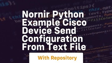 Nornir python example cisco device send configuration from text file